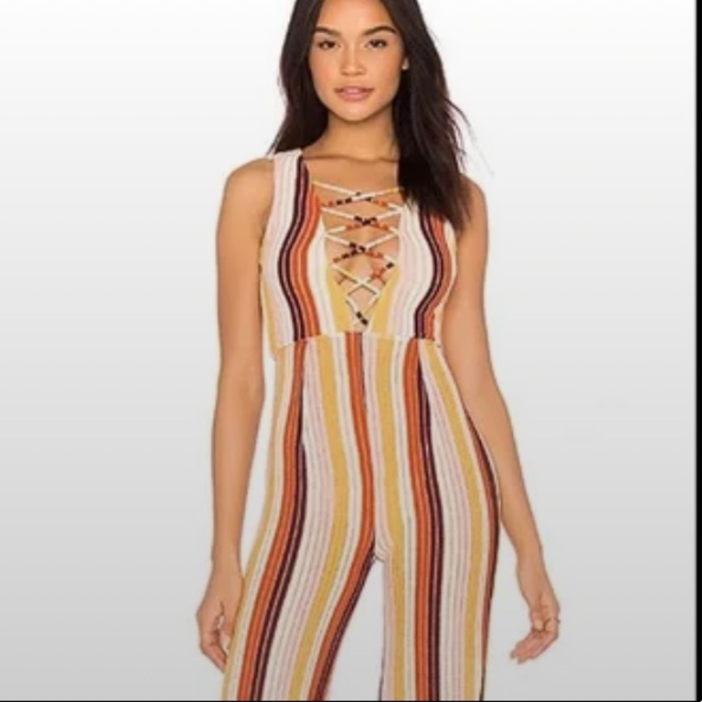 Retro Lovewave Jumpsuit - Size Small